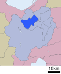 Location of Nishi ward Sapporo city Hokkaido Japan